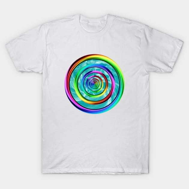 A rainbow of colors in the water T-Shirt by Manatee Max